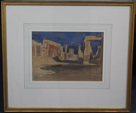 Hercules Brabazon Brabazon (1821-1906) Pompeii, 8.5 x 12.25in.